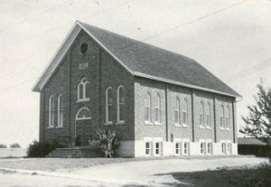 Floradale Mennonite Church as it appeared in 1936